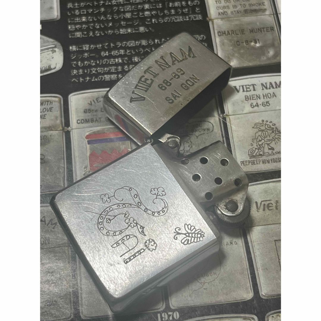 【ベトナムZIPPO】本物 1968年製ベトナムジッポー「落書き」ヴィンテージ 5