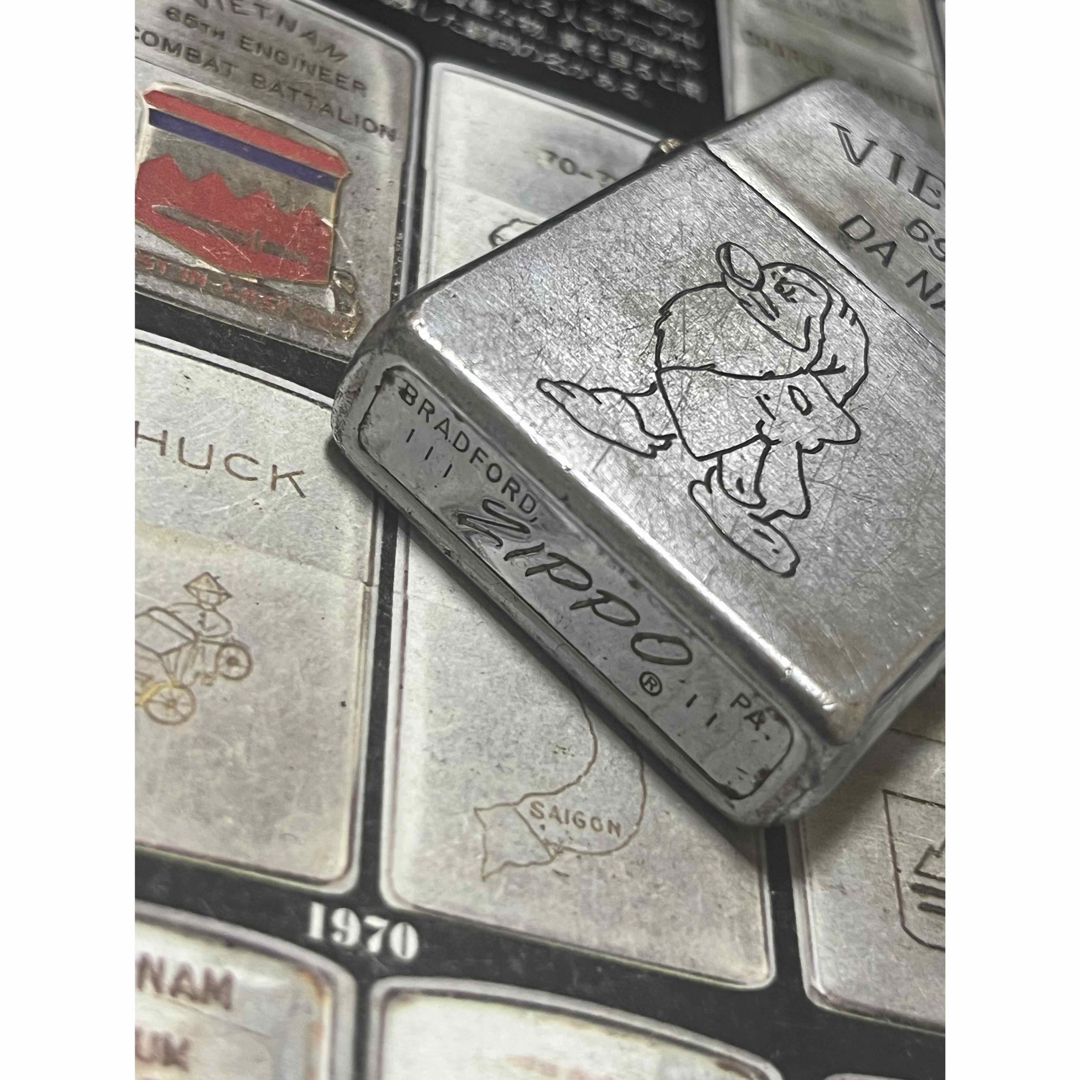 【ベトナムZIPPO】本物 1969年製ベトナムジッポー「7人の小人」白雪姫