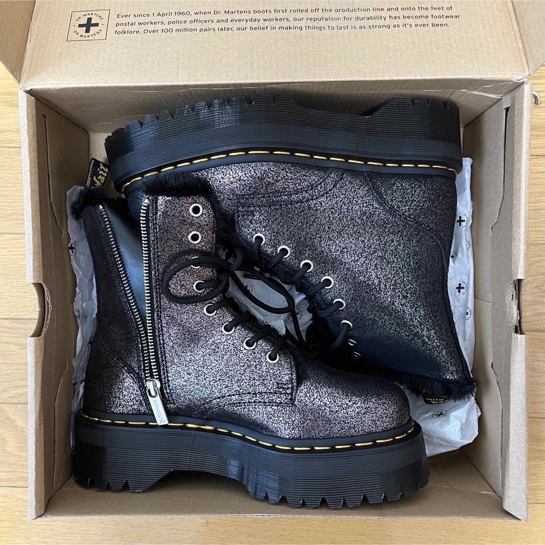 Dr.Martens(ドクターマーチン)の新品 ドクターマーチン UK4 23.5 ジェイドン ファー 厚底 JADON レディースの靴/シューズ(ブーツ)の商品写真