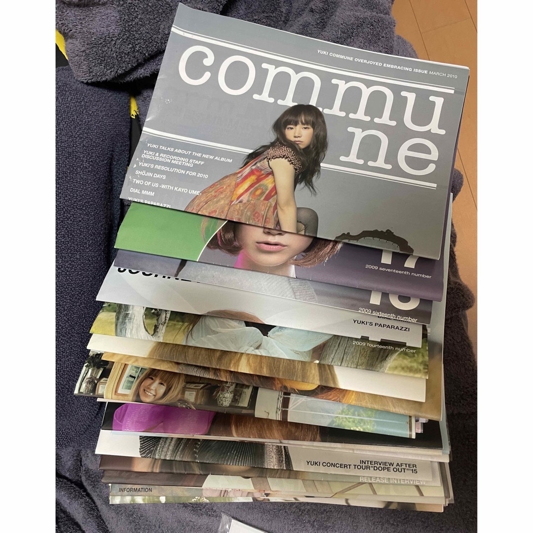 YUKI ファンクラブ会報　commune No.2〜50 エンタメ/ホビーのタレントグッズ(ミュージシャン)の商品写真