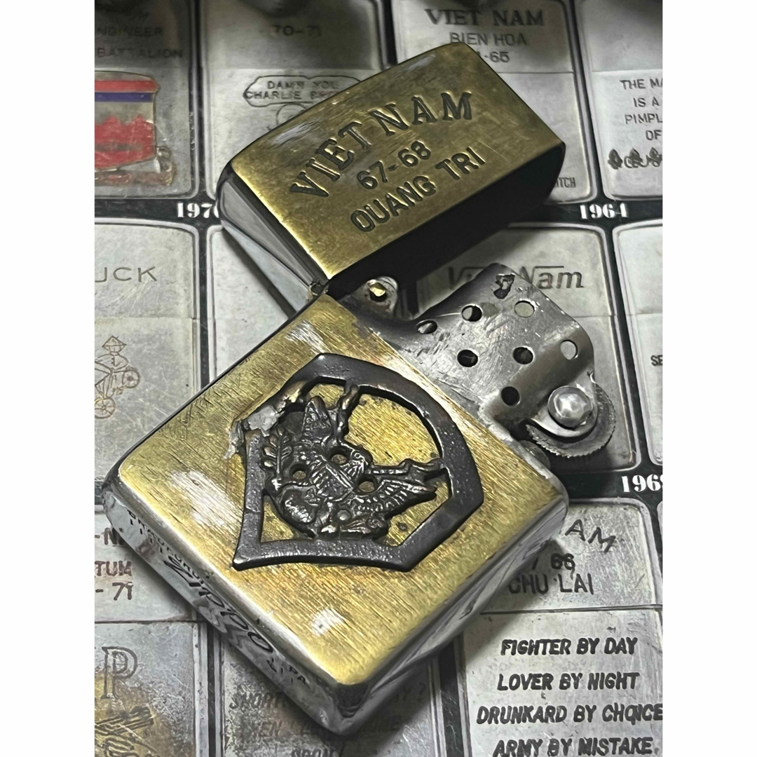 【ベトナムZIPPO】本物 1967年製ベトナムジッポー「スヌーピー」QUAN 5