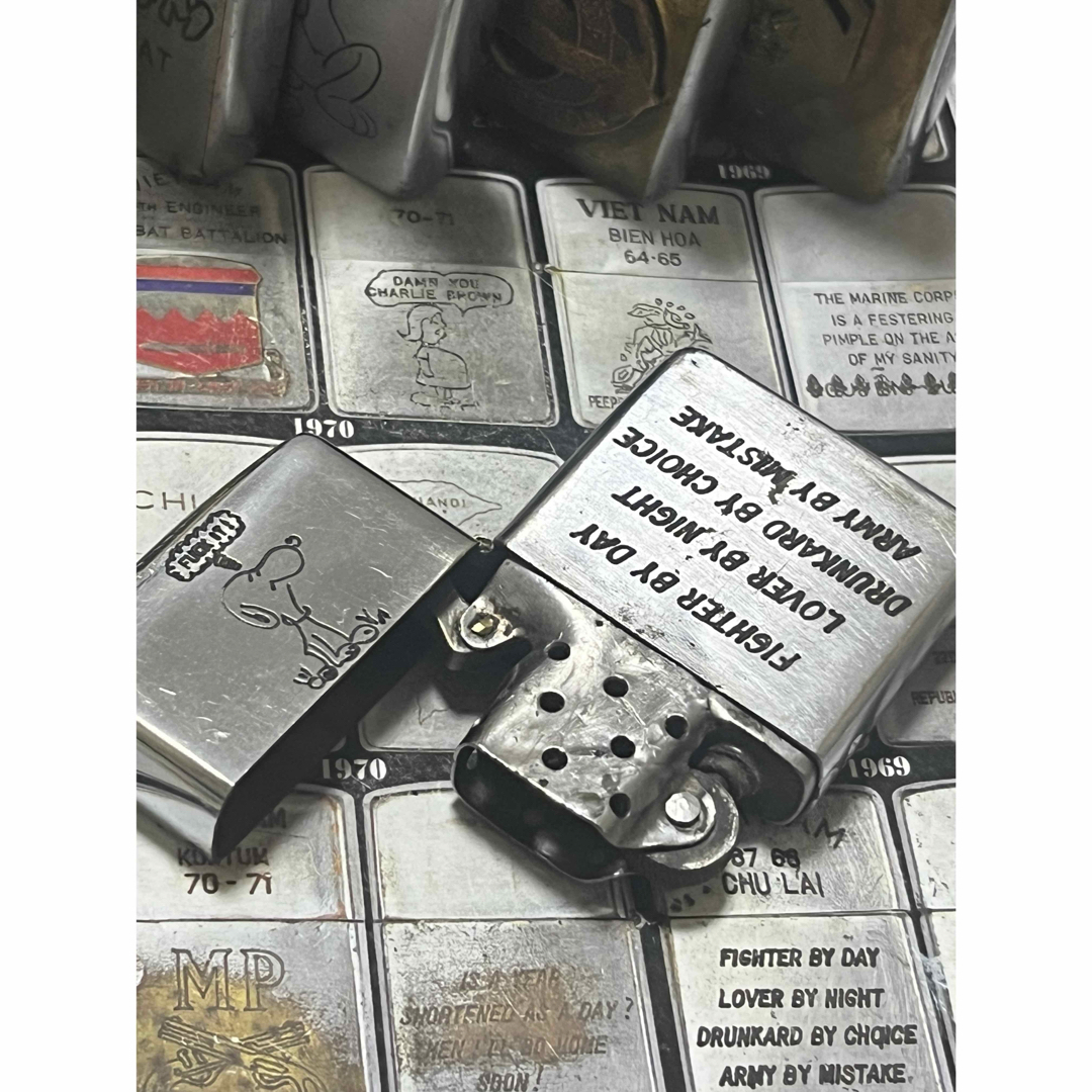 【ベトナムZIPPO】本物 1967年製ベトナムジッポー「スヌーピー」QUAN 6