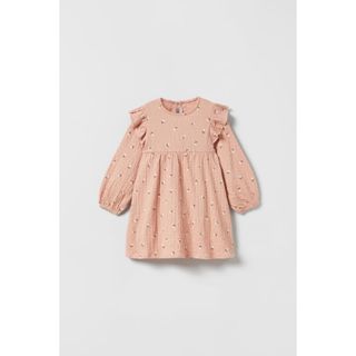 ザラキッズ(ZARA KIDS)の一回着用　ZARA baby チューリップ柄ワンピース　80(ワンピース)