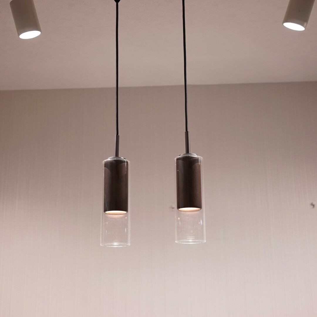 美品 オーデリック ペンダントライト 2灯セット ガラス-