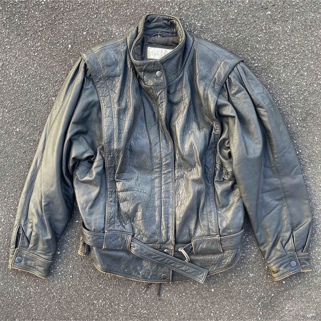 【80s ビンテージ】アーカイブ　レザージャケット　vintage y2kアキラ メンズのジャケット/アウター(レザージャケット)の商品写真