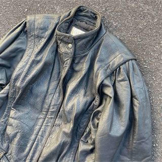 【80s ビンテージ】アーカイブ　レザージャケット　vintage y2kアキラ