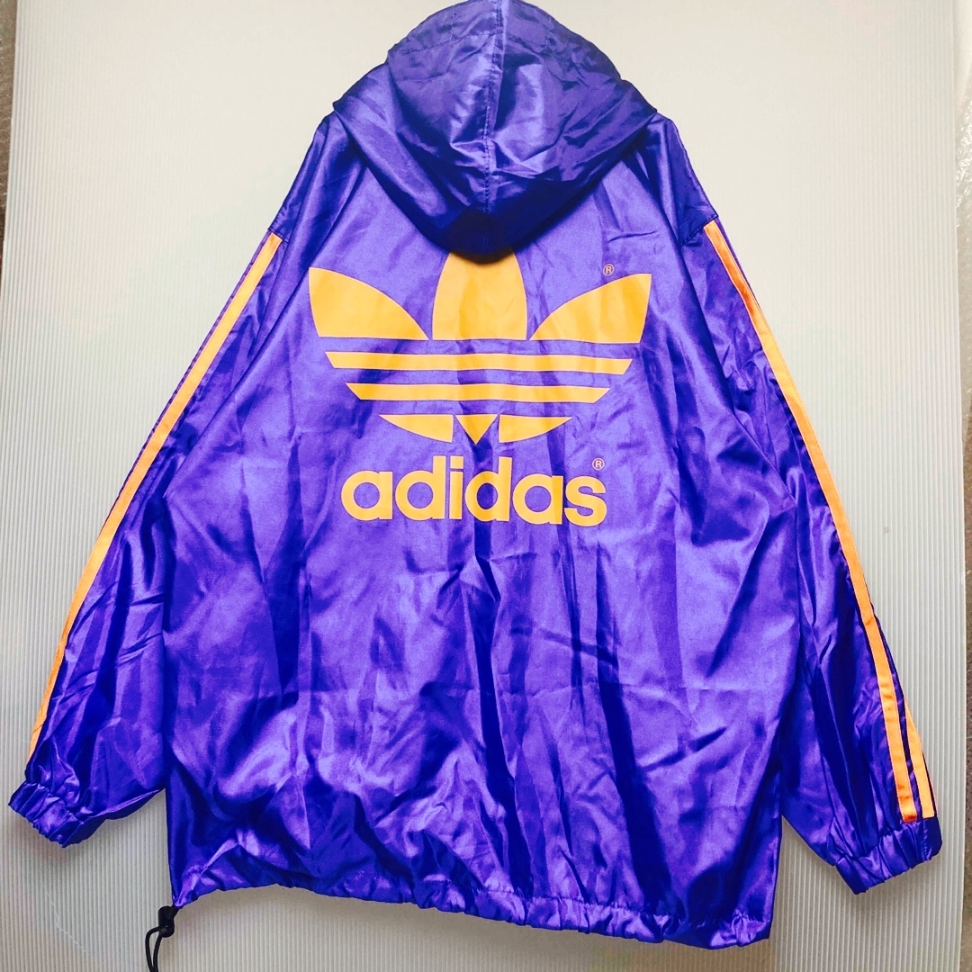 adidas(アディダス)の希少 ADIDAS デサント製 銀タグ 80s アノラック ナイロンジャケット メンズのジャケット/アウター(ナイロンジャケット)の商品写真