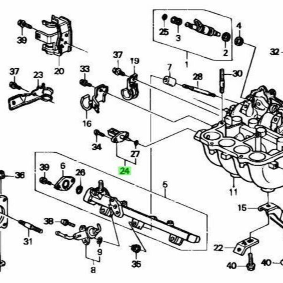 ホンダ(ホンダ)のホンダ 純正ビート PP1 エアーテンプセンサー 吸気温度センサー HONDA 自動車/バイクの自動車(車種別パーツ)の商品写真