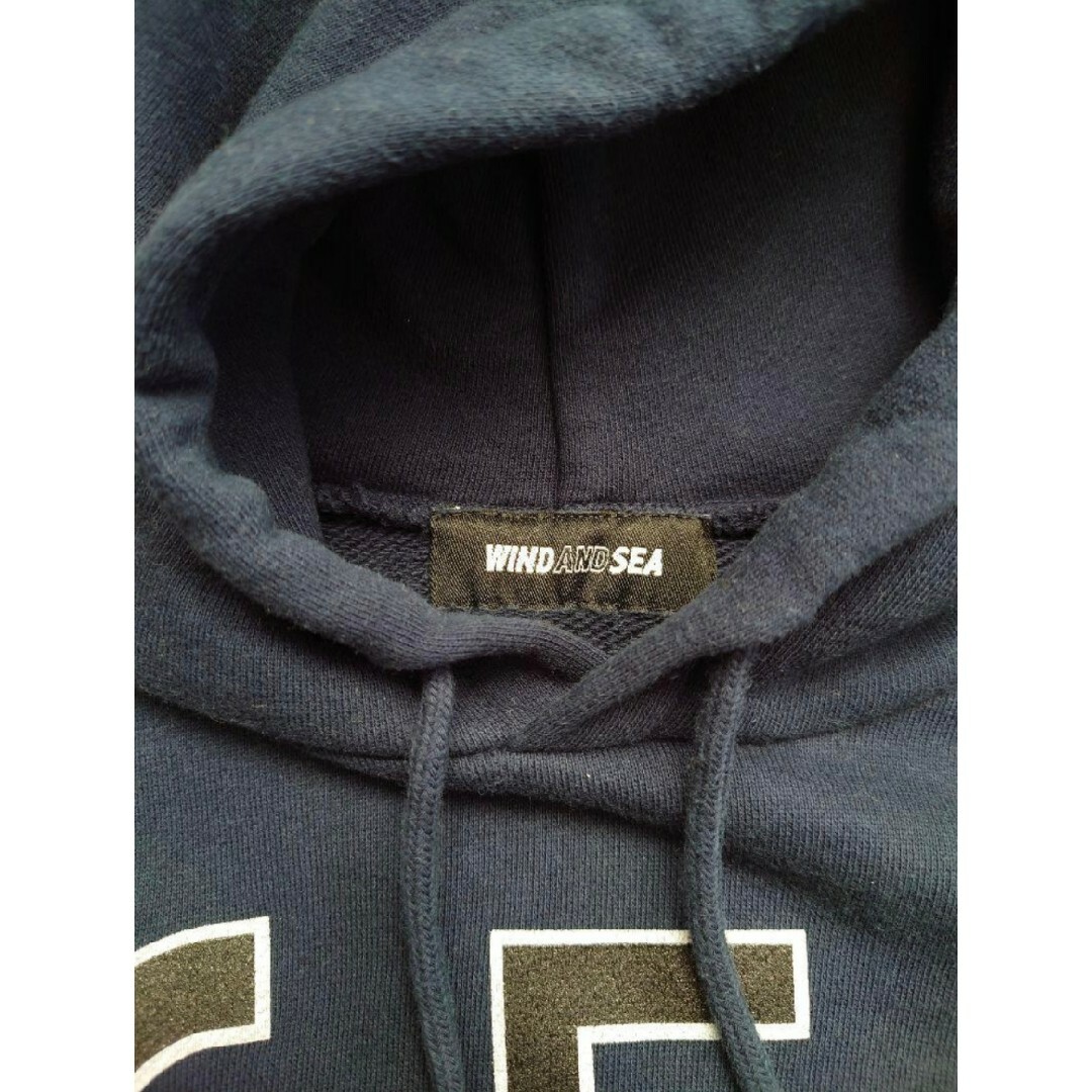 wind and sea zip up hoodie brown M パーカー