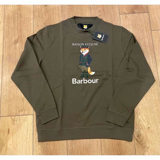 メゾン キツネ X BARBOUR ビューフォート フォックス Tシャツ M