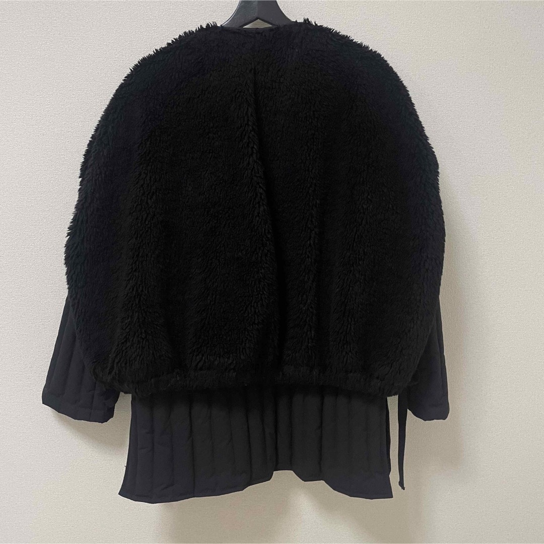 clane ボアベストレイヤードダウンコート