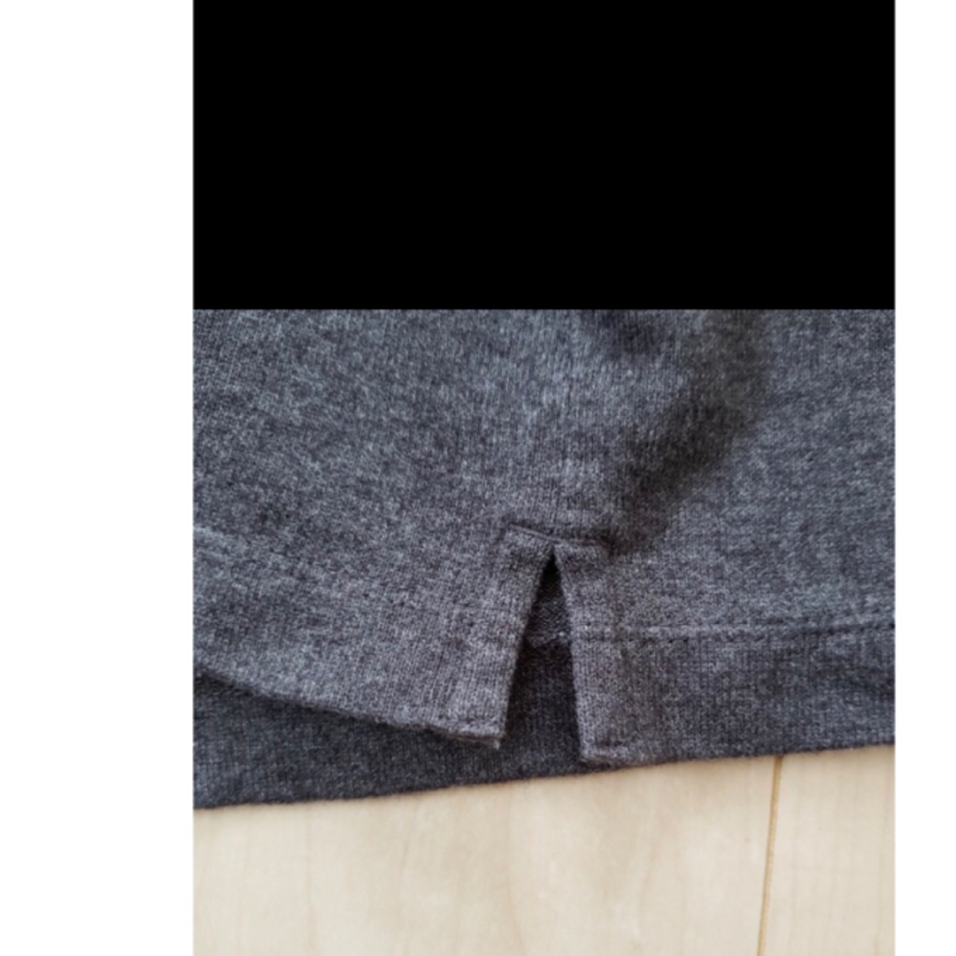 ユニクロ　トップス　グレー レディースのトップス(カットソー(長袖/七分))の商品写真