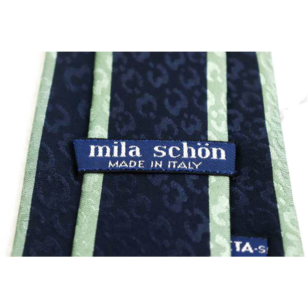 mila schon(ミラショーン)のミラショーン ブランド ネクタイ シルク 小紋柄 メンズ ネイビー mila schon メンズのファッション小物(ネクタイ)の商品写真