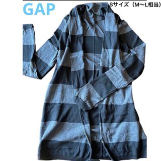 ギャップ(GAP)のギャップGAP  トップス　ボーダー　ニット　ネイビー　　ラップカーディガン(カーディガン)