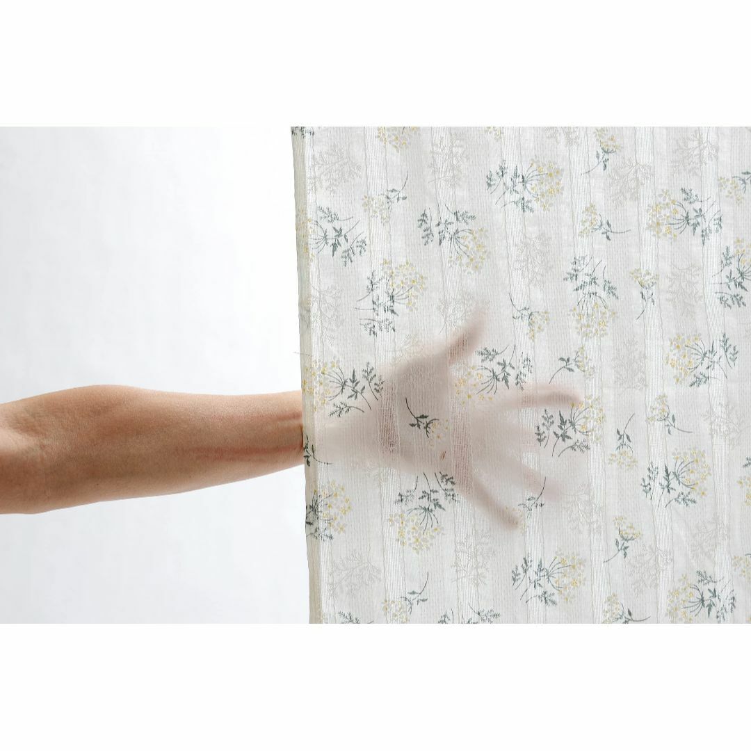 【色: ホワイトフラワー】Kuai のれん 暖簾 薄手 幅85cm 丈90cm、