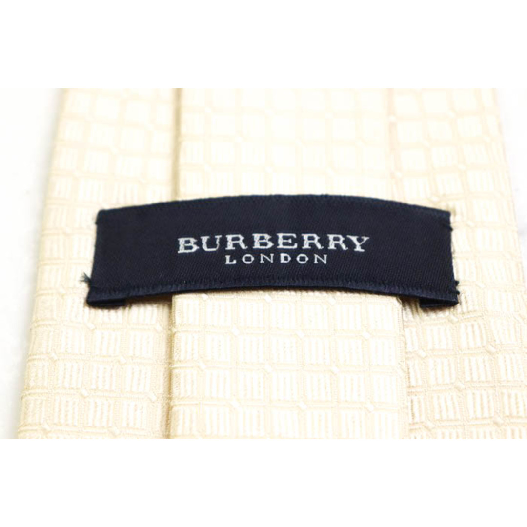 BURBERRY(バーバリー)のバーバリー ブランドネクタイ チェック柄 格子柄 シルク メンズ オフホワイト BURBERRY メンズのファッション小物(ネクタイ)の商品写真