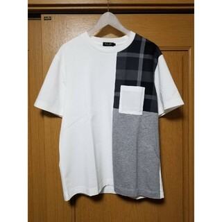 【新品】ブラックレーベルクレストブリッジ 　パッチワーク　Tシャツ　白　746