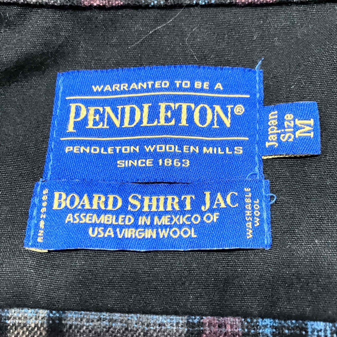PENDLETON ペンドルトン　ウールチェックシャツ　サイズM ブラウン