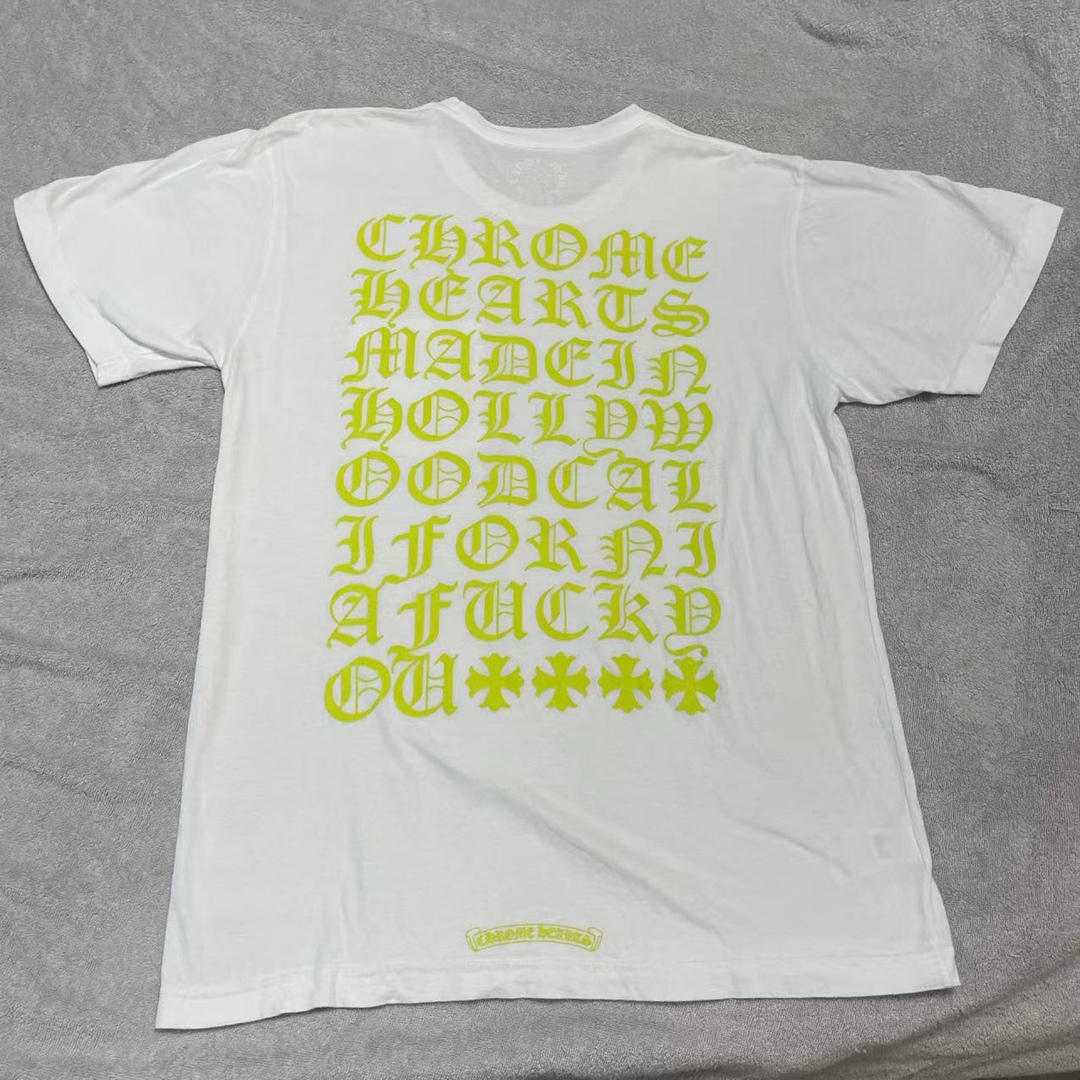 クロムハーツ CH T-SHRT/1 英字バックプリントTシャツ メンズ LTシャツ/カットソー(半袖/袖なし)