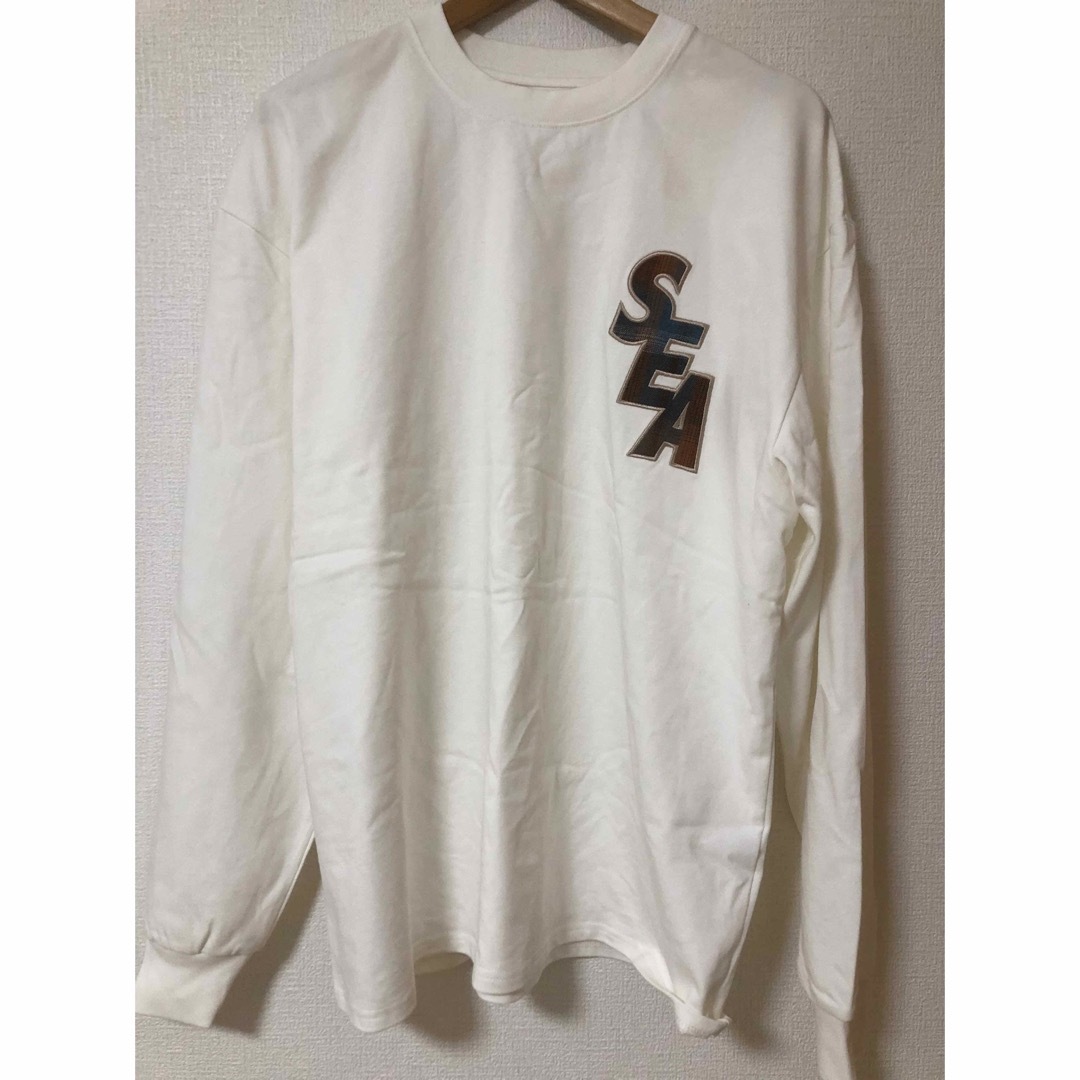 WIND AND SEA L/S T-SHIRT アイボリー Lサイズ