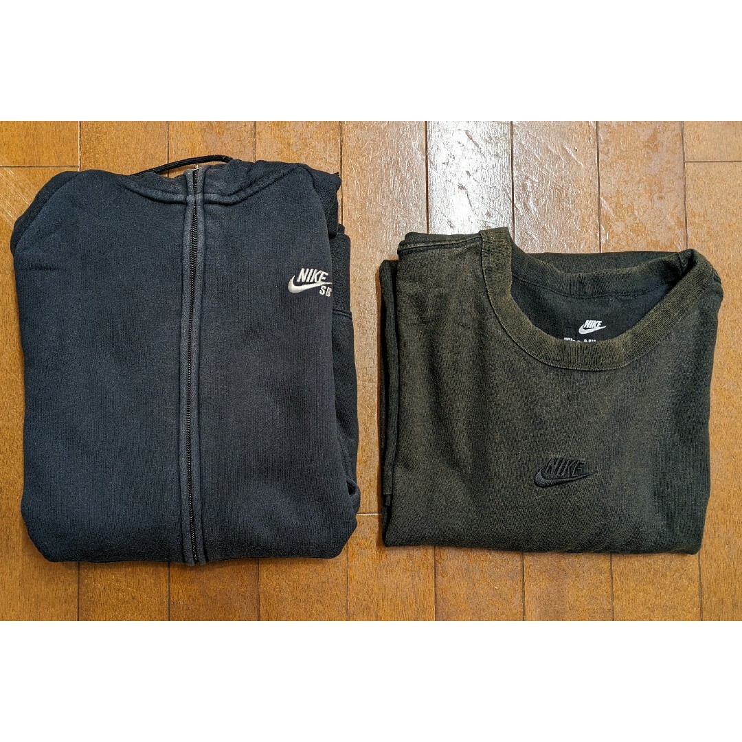 NIKE(ナイキ)のナイキ NIKE パーカー（XL） ロングTシャツ（XXL） 2点セット メンズのトップス(Tシャツ/カットソー(七分/長袖))の商品写真