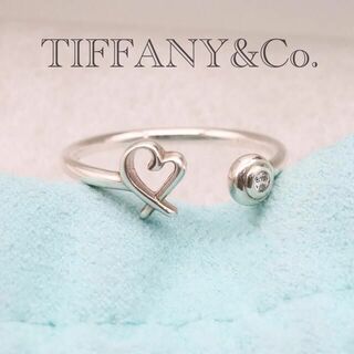 ティファニー(Tiffany & Co.)のティファニー ラビングハート ワイヤー リング シルバー ダイヤ(リング(指輪))