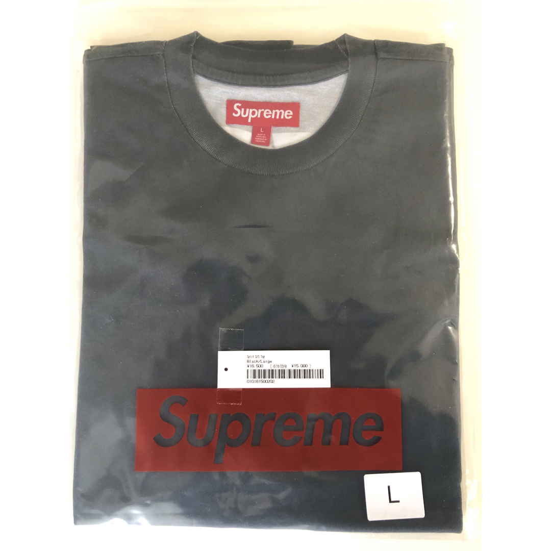 【公式購入】Supreme Split S/S Top 黒 L 送料込み