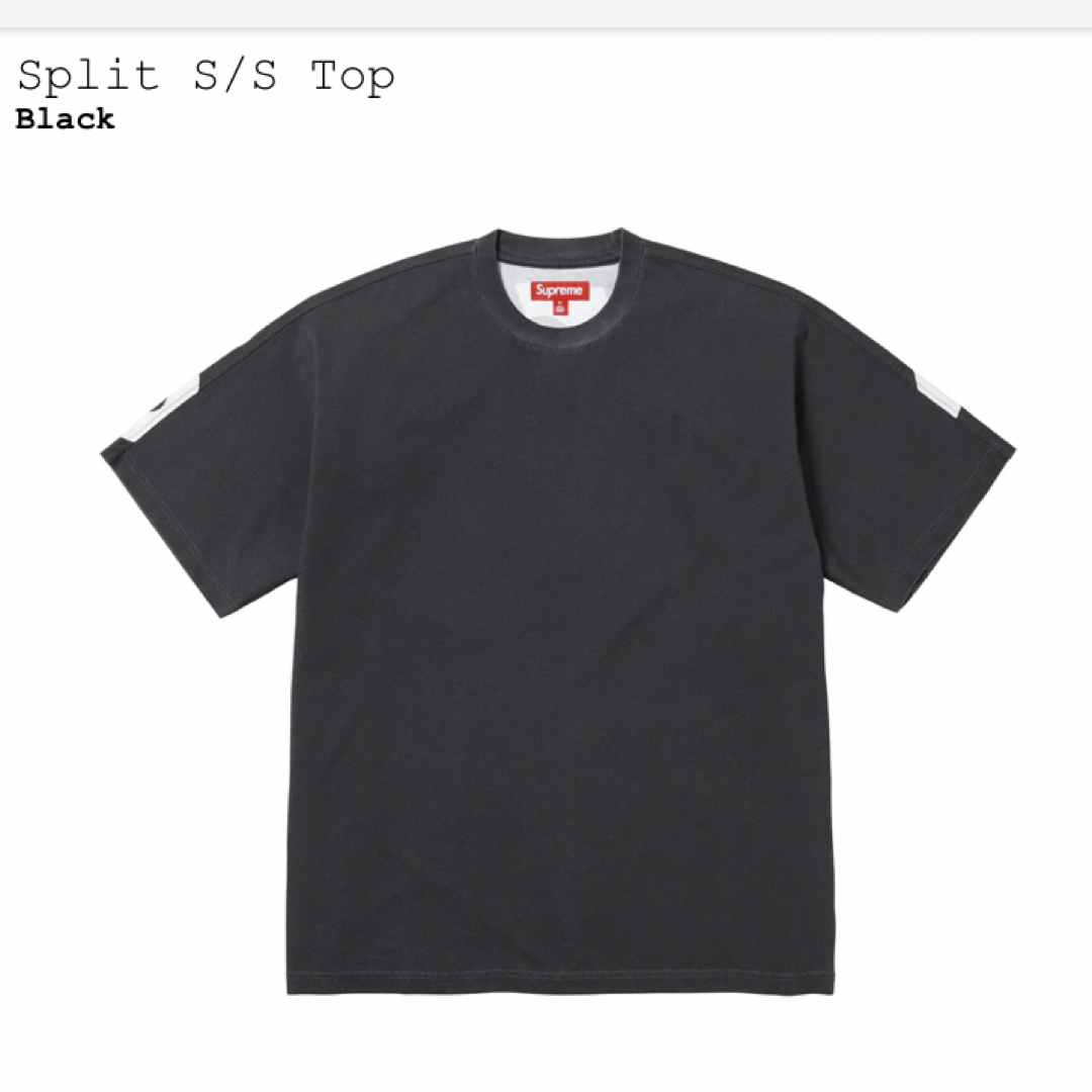 【公式購入】Supreme Split S/S Top 黒 L 送料込み