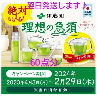 イトウエン(伊藤園)の伊藤園 理想の急須 応募マーク60点分(ノベルティグッズ)