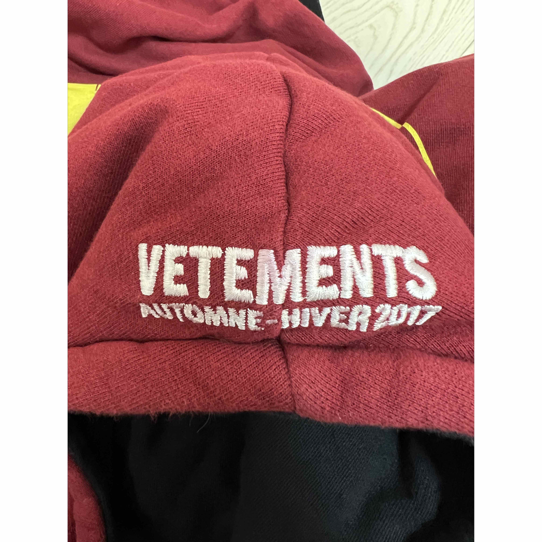 VETEMENTS - VETEMENTS 17aw 激レア TFDリバーシブル パーカーの通販