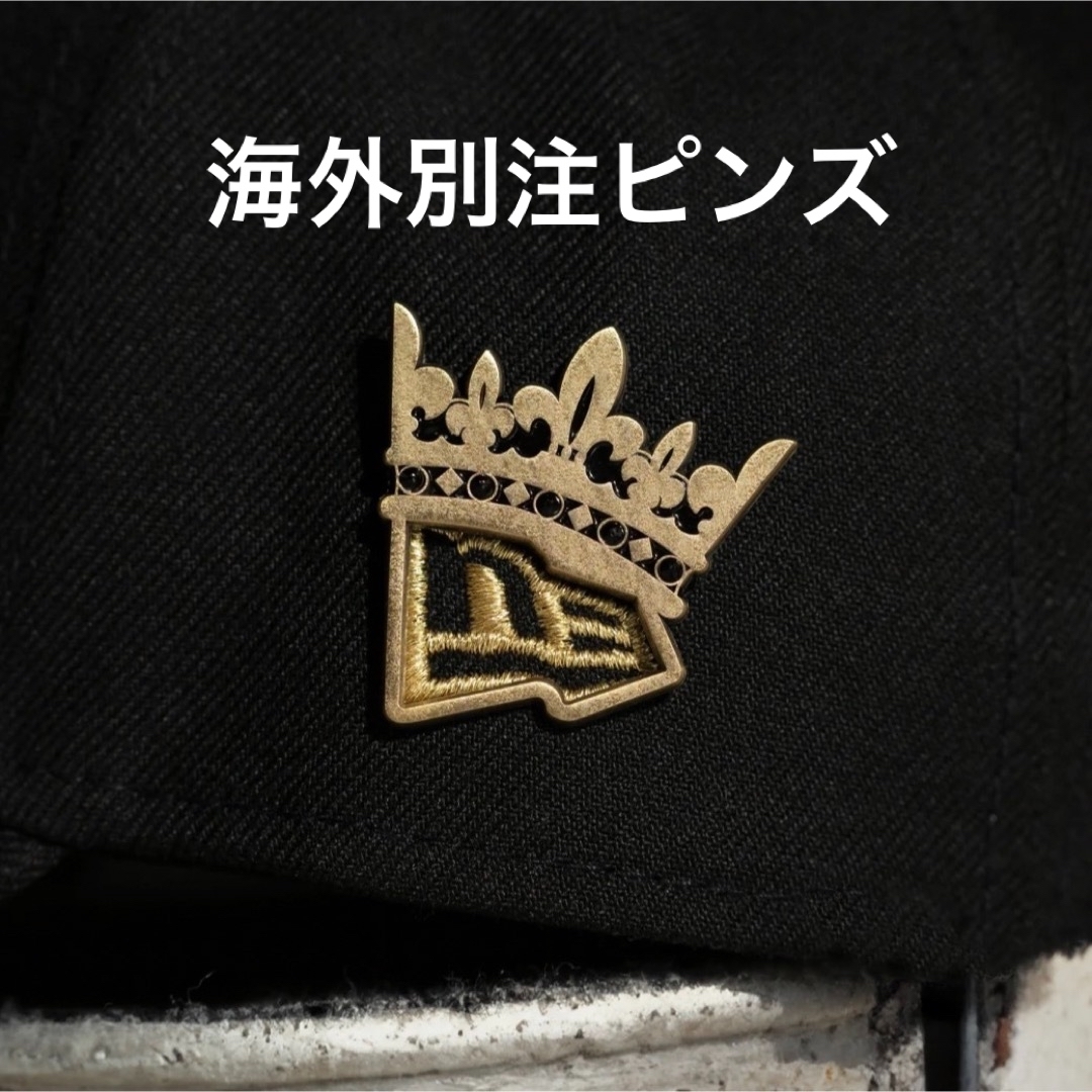 【入手困難】NEW ERA ゴールド クラウン ピンズバッチ