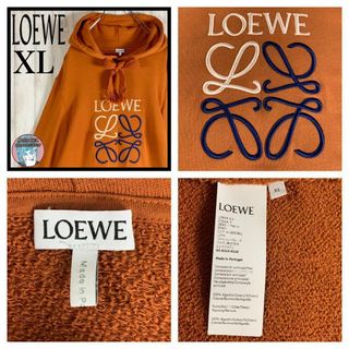 LOEWE ロエベ アナグラムロゴパーカー ブラック サイズS