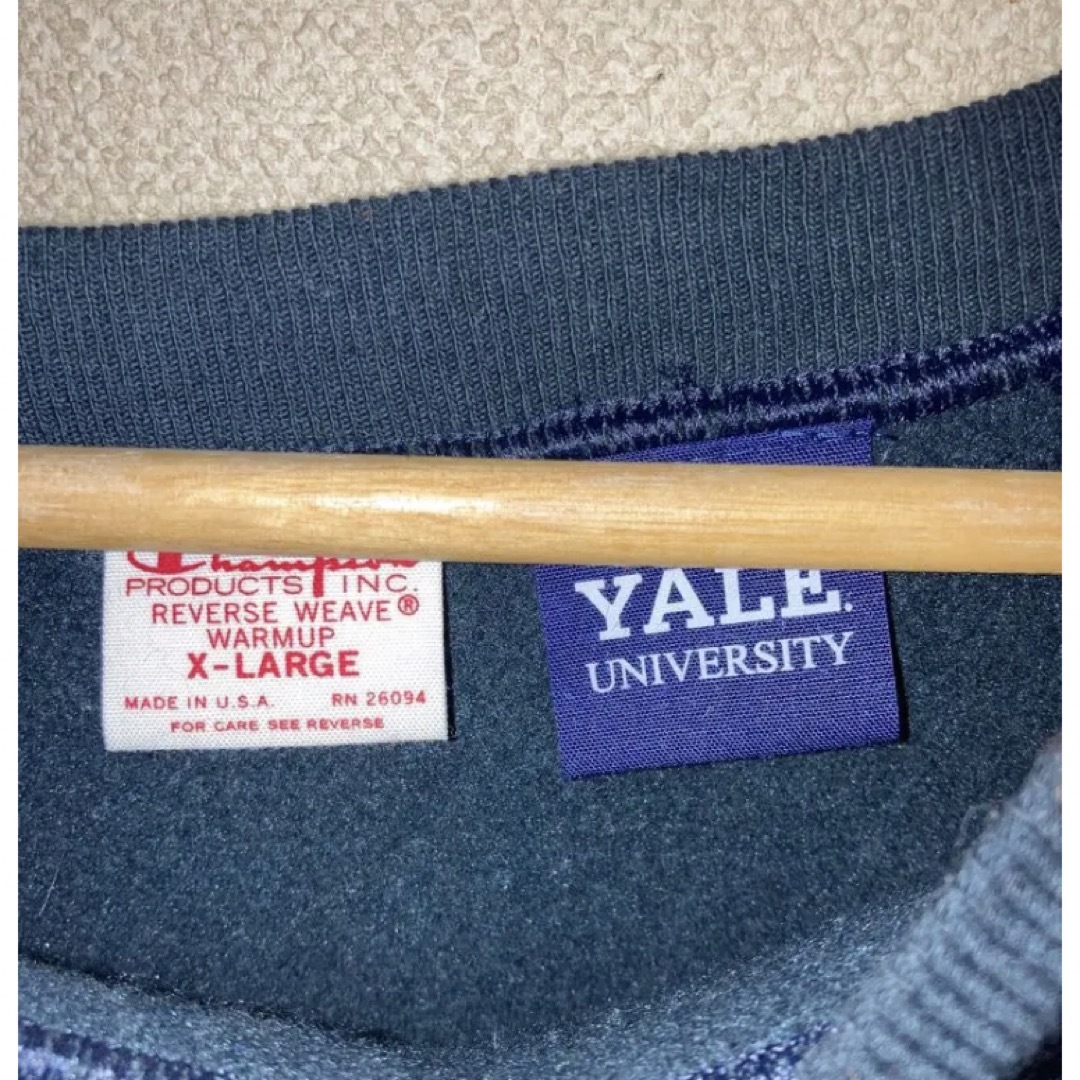 サイズXL champion リバースウィーブ スウェット　赤タグ　yale