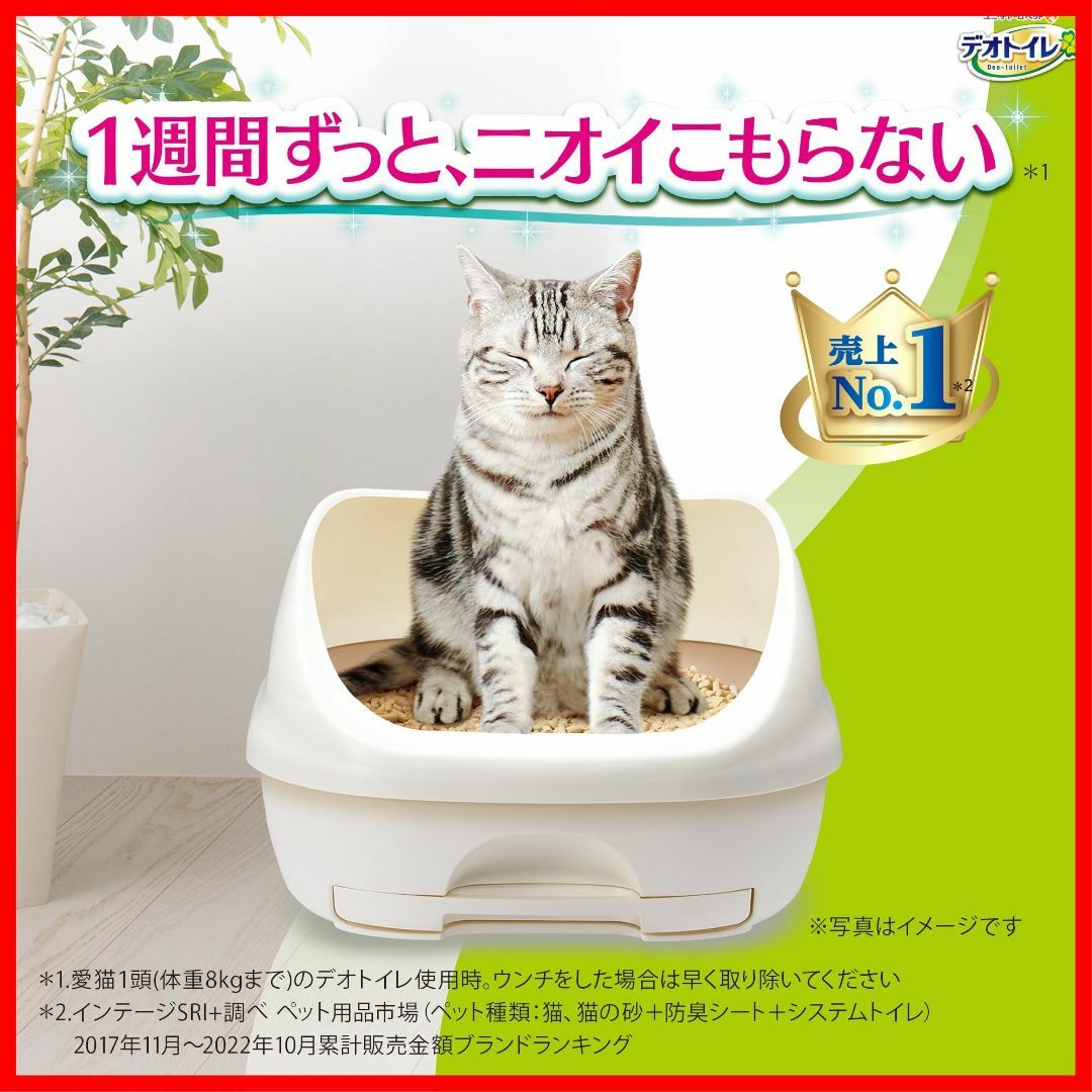 【パターン名:【Amazon.co.jp限定】シルキーホワイト】デオトイレ 猫用