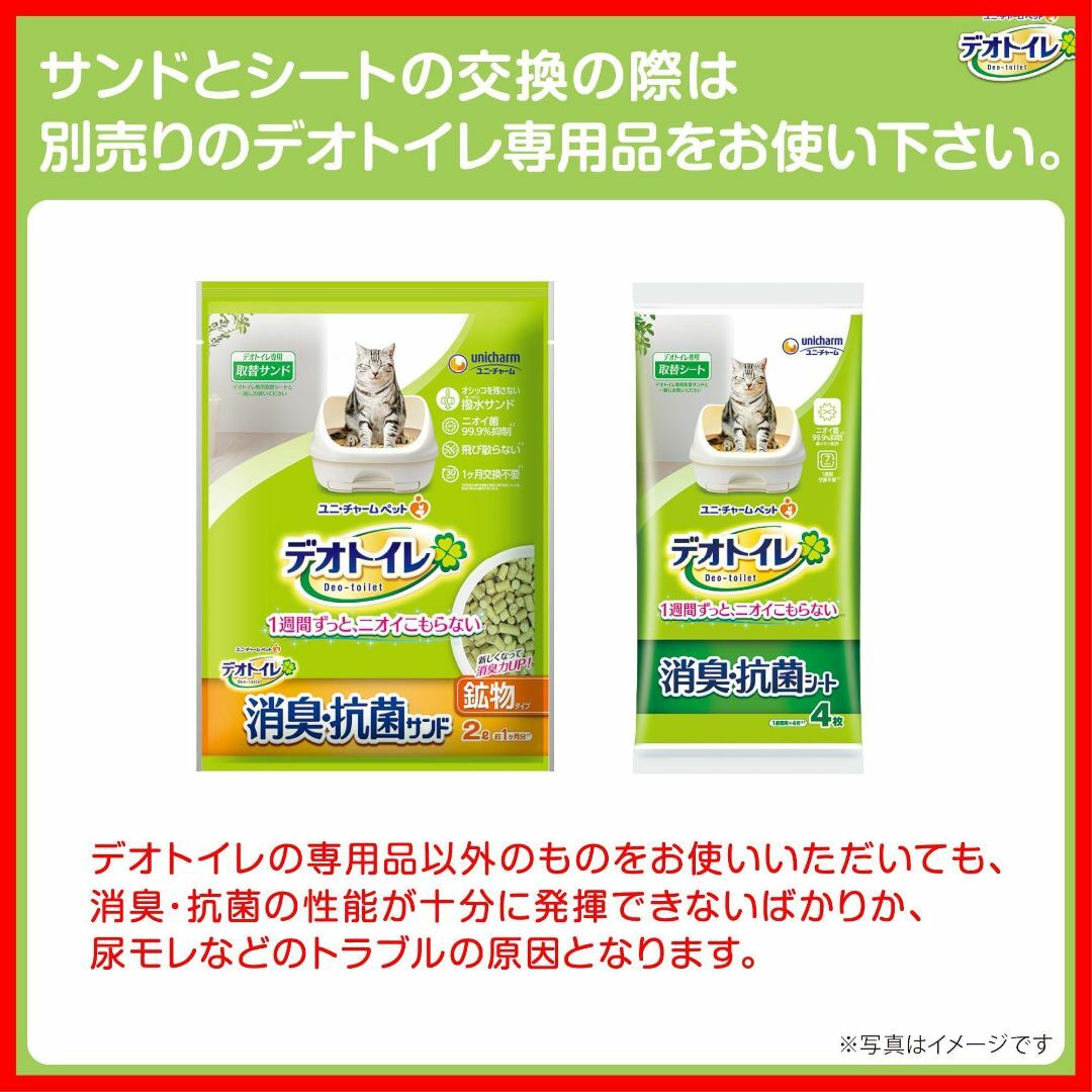 【パターン名:【Amazon.co.jp限定】シルキーホワイト】デオトイレ 猫用