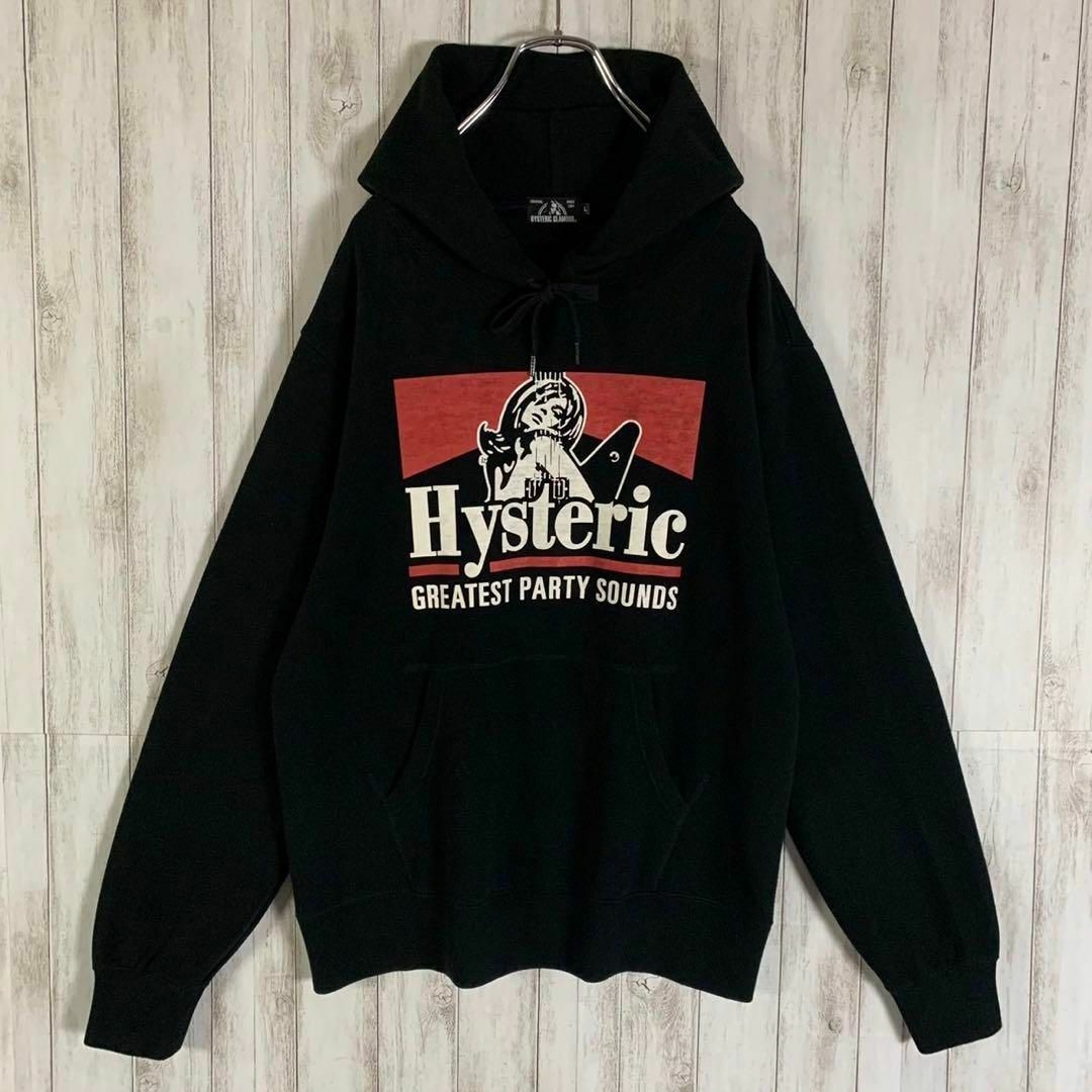 【新品タグ付き】HYSTERIC GLAMOURパーカー人気ヒスガール黒L長袖.