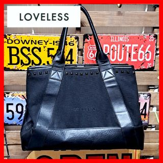 MCM×LOVELESS ヴィセトス柄 スタッズ トートバッグ 裏地総柄