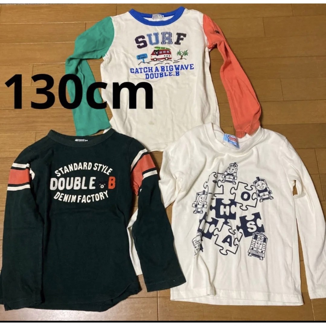130cm 男の子 長袖Tシャツ ロンT ミキハウダブルビー まとめ売り 3枚 | フリマアプリ ラクマ