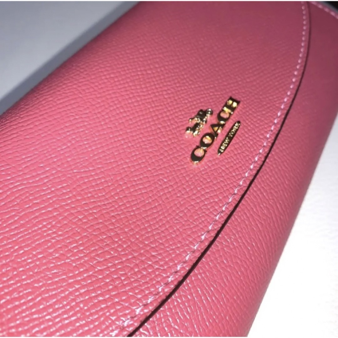 COACH(コーチ)のCOACH コーチ 長財布 ピンク メンズのファッション小物(長財布)の商品写真