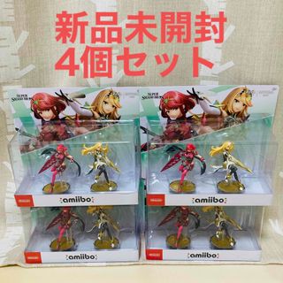 ニンテンドウ(任天堂)の【未開封】amiibo ホムラ ヒカリ ダブルセット ×4個(ゲームキャラクター)