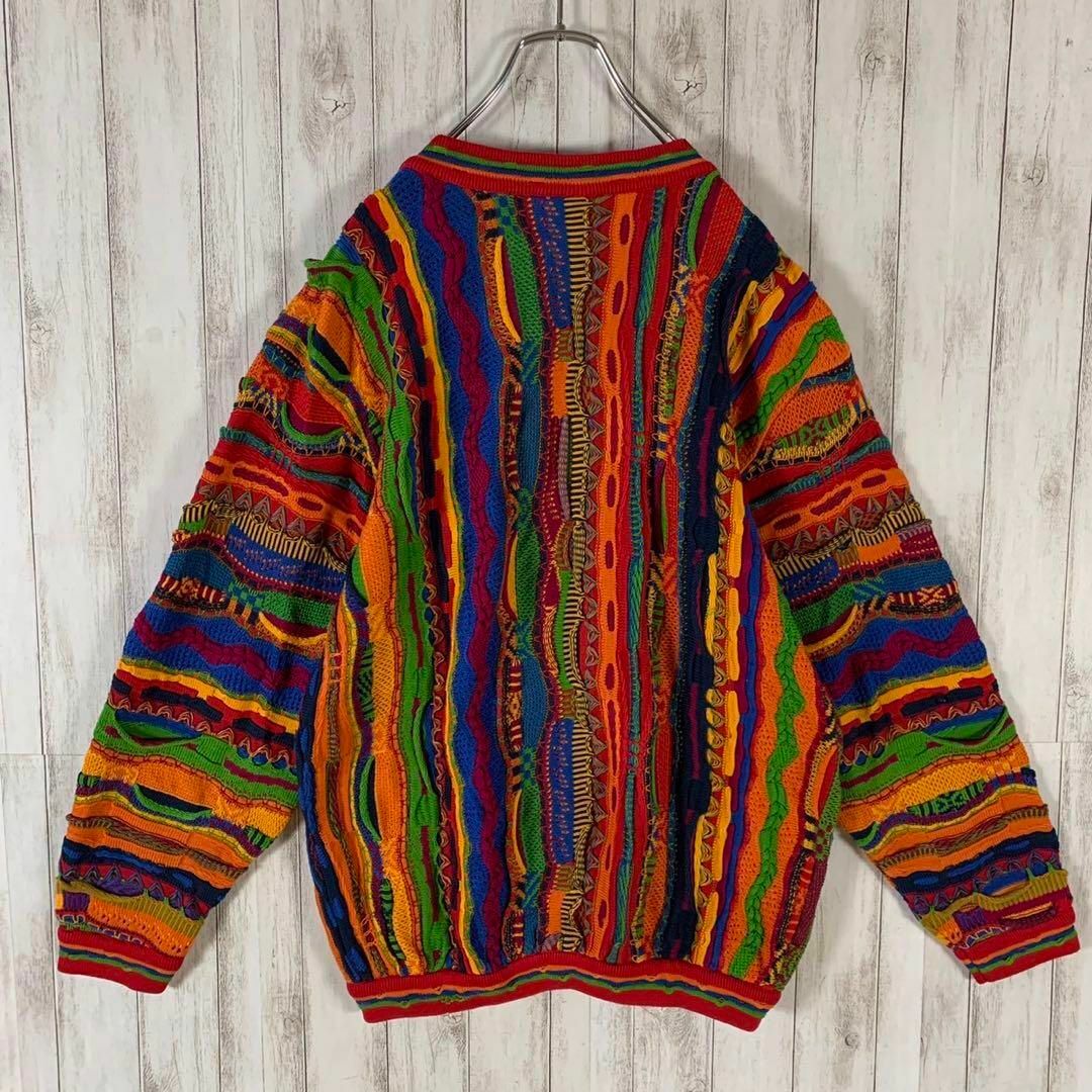 【幻の1点モノ】coogi クージー 立体 編込み 3Dカーディガン 即完売