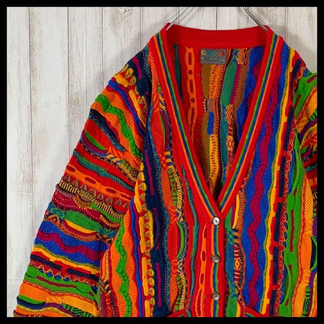 COOGI - 【幻の1点モノ】coogi クージー 立体 編込み 3Dカーディガン
