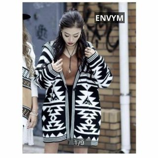 アンビー(ENVYM)のアンビー【ENVYM】美品★ネイティブフーディーカーディガン(カーディガン)