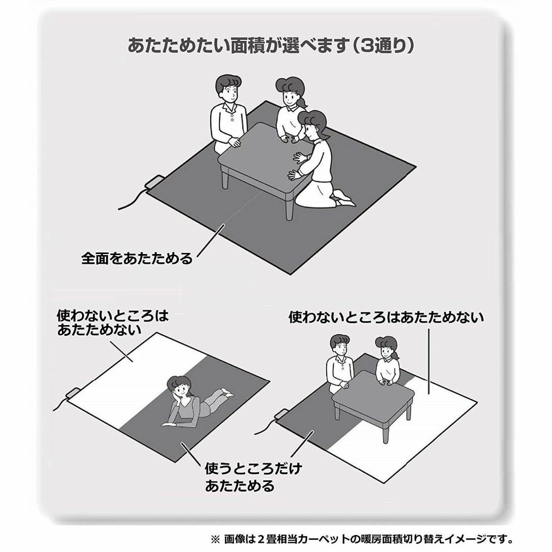 パナソニック ホットカーペット 着せかえカバー付き DC-2NKB2-C