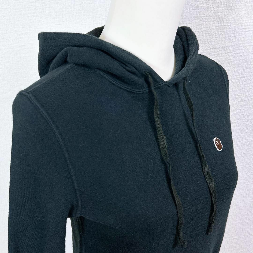 A BATHING APE - A Bathing Ape ロゴワッペン ロングパーカー プル
