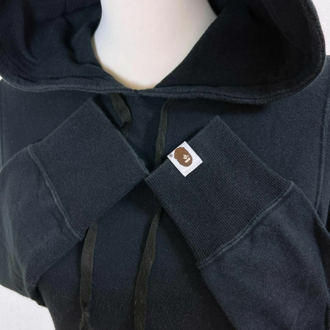 A BATHING APE - A Bathing Ape ロゴワッペン ロングパーカー プル