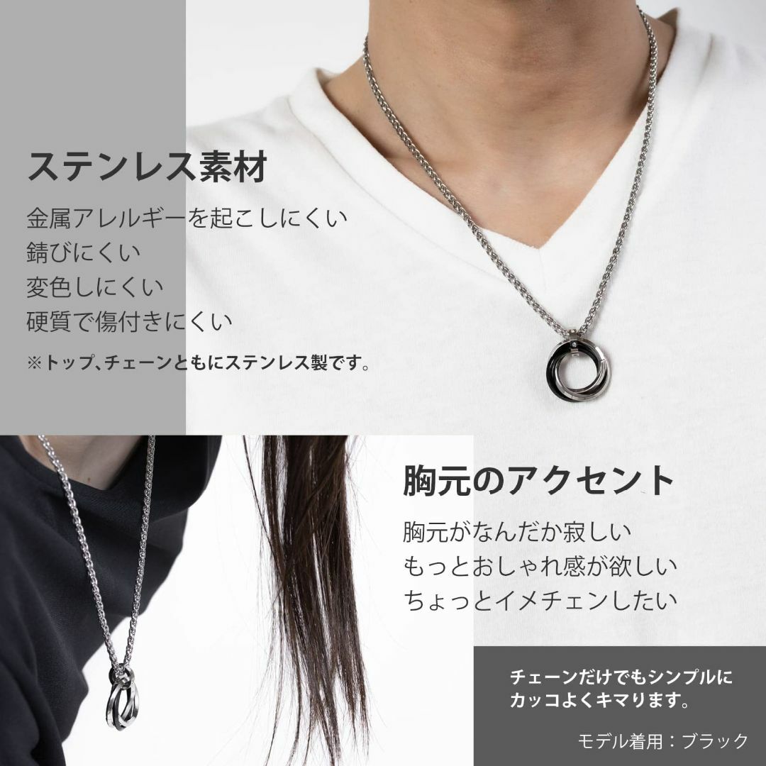 【国内正規総代理店アイテム】 ネックレス ブルー ステンレス 金アレ対応
