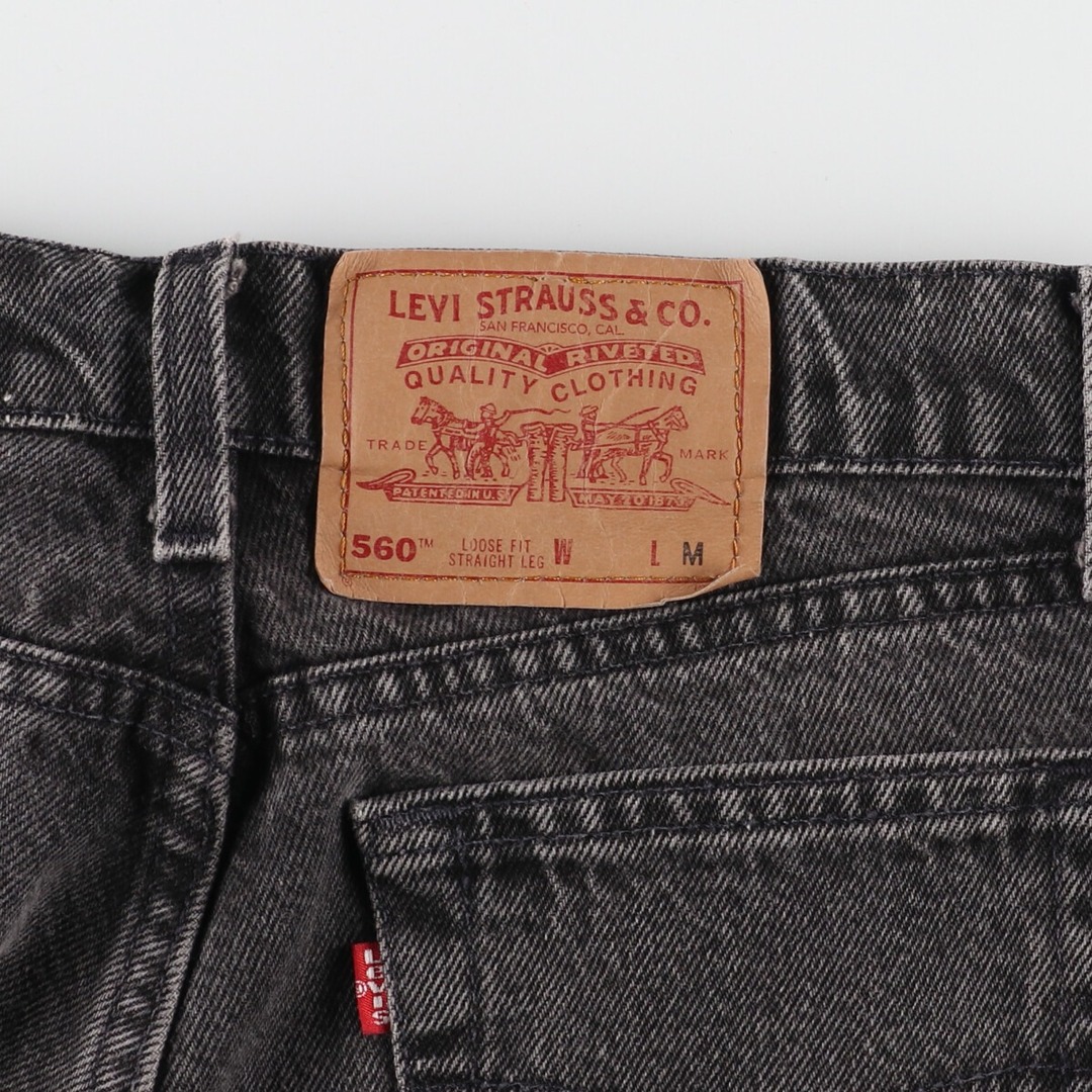 古着 90年代 リーバイス Levi's 560 LOOSE FIT STRAIGHT LEG テーパードジーンズ デニムパンツ USA製  レディースL(w29) ヴィンテージ /eaa375034