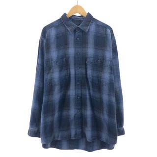 リーバイス(Levi's)の古着 リーバイス Levi's チェック柄 長袖 フランネルシャツ メンズL ヴィンテージ /eaa378523(シャツ)