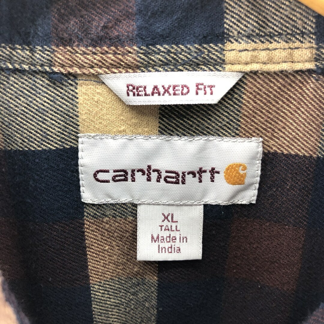 carhartt(カーハート)の古着 カーハート Carhartt RELAXED FIT 長袖 ボタンダウンチェックシャツ メンズXL /eaa378524 メンズのトップス(シャツ)の商品写真